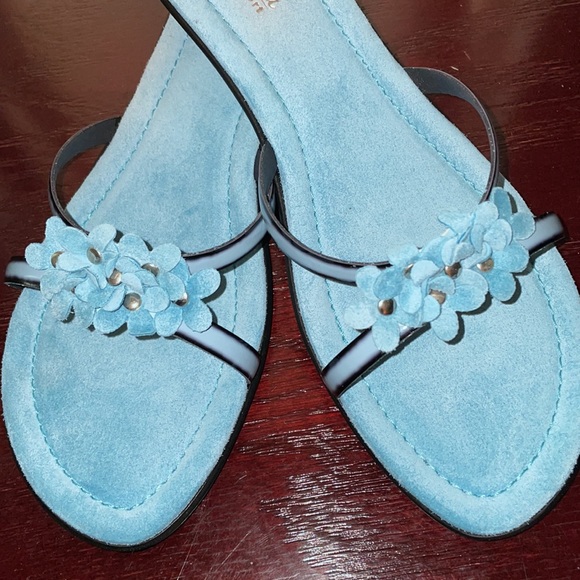 Sandals by Jessica, Light Blue W Flower 9B NIB - Picture 8 of 14